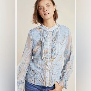 Anthropologie geisha designs Portia blouse